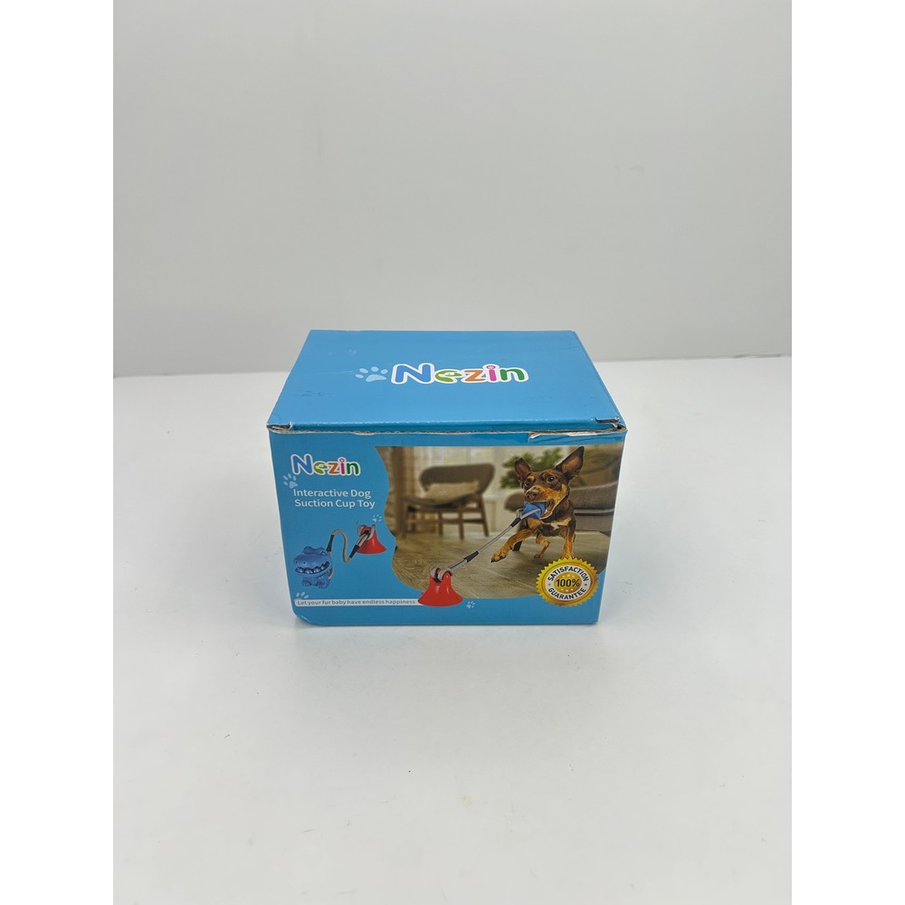 Nezin Interactive Dog Suction Cup Toy Pet Blue Red New